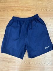 NIKE 90s ナイロン スイムショーツ ハーフパンツ 短パン 海パン L 紺 