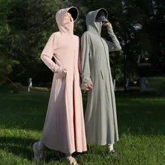 ラッシュガード レディース ロング 全身カバー 長袖 体型カバー 冷感 UPF50+ UVカット 広いつば 帽子 サンシェード 冷感パーカー 日焼け防止ウェア 水着 紫外線対策 軽量 通気性 吸汗速乾 AprN292