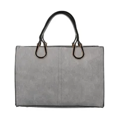 ☆ グレー ☆ エポメタルデニムライクトート ラムモード トート 2way 37880 レディース トートバッグ トートバック 手提げ ハンドバッグ ハンドバック ショルダー ショルダーバッグ ショルダーバック 肩掛け ななめ掛け 斜めかけ コンパクト