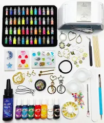 【人気商品】Ailes(エール) UV レジン スターターキット 初心者 レジン液 レジン セット (S)