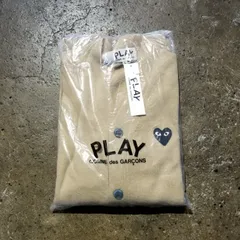PLAY COMME des GARCONS KNIT CARDIGAN BEIGE L  プレイコムデギャルソン ニットカーディガン ベージュ AZ-N024-051