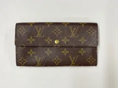 ●ルイヴィトン LOUIS VUITTON 長財布 M61725 ポシェット ポルトモネクレディ レザー モノグラム MB0091 中古品（他1073)