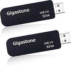 Gigastone V30 32GB USBメモリ USB2.0 メモリスティック キャップレス スライド式 データ バックアップ 2個セット 2pack ::99157