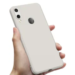 Huawei P20 lite ケース 耐衝撃 薄型 スリム シリコン P20 lite カバー TPU カメラ保護 ワイヤレス充電 ケース ストラップホール 指紋 防止 スマホケース ベージュ 白0200-14