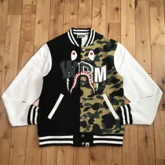 Bape シャーク スタジャン パーカー人気 Lサイズ裏起毛身幅55cm