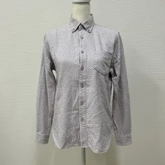 【BEAMS HEART】ビームスハート　シャツ　長袖　トップス　総柄　Sサイズ　綿100％　