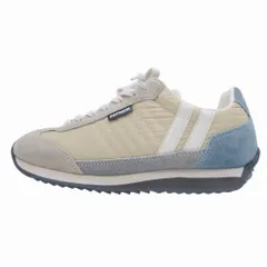 美品 2022年 PATRICK パトリック MARATHON マラソン TENT テント スニーカー シューズ 靴 スエード 38 24.0cm ベージュ レディース 古着 中古 USED