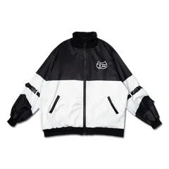 ACDC RAG エーシーディーシーラグ ドットネコ ジャージジャケットBK ブルゾン 長袖 原宿 原宿系 ファッション レディース メンズのサムネイル