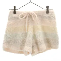 ジェラートピケ ボーダー柄 ルームウェアショートパンツ F ピンク 他 gelato pique レディース