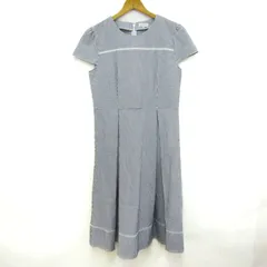 マッキントッシュフィロソフィー ワンピース トップス 半袖 ストライプ柄 レディース 38サイズ 白×紺 MACKINTOSH PHILOSOPHY 【中古】のサムネイル