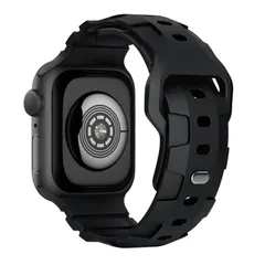 コンパチブル Apple watch バンド 49mm 45mm 44mm 42mm 交換用 シリコンバンド アップルウォッチベルト スポーツバンド 長さ調整可能 シリコン製 柔らかい 通気 防汗 iWatch Series Ultra/8/7/se/6/5/