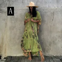 ビーチドレス レディース ワンピース ドレス 水着カバー 体型カバー ビキニカバー ビーチウェア 大きいサイズ ロング丈 マキシ 日焼け止め