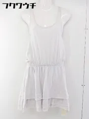 ◇ ◎ ADAM ET ROPE アダムエロペ タグ付 ノースリーブ 膝丈 ワンピース サイズ38 ライトグレー レディース  【中古】 【1106150005885】