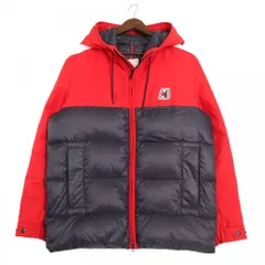 モンクレール ダウンジャケット メンズ トリコロール アウター 服 MONCLER レッド 赤 ネイビー 紺 ナイロン    冬【中古品】