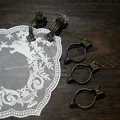 【30%off】グランシュマン　カーテン ランナー クリップ（大）いぶし　10個セット