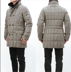 ★新品未使用★ムーレーカシミア　ダウンジャケット　グレージュ