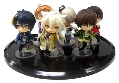 【中古】トレーディングフィギュア 全6種セット+BOX購入特典+特製ねんぷち台座(ロゴ・金)6種セット 「ねんどろいどぷち ミュージカル『刀剣乱舞』 ～阿津賀志山異聞～」
