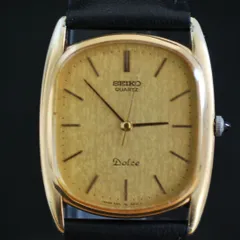 263 【美品　新品電池】Vintage SEIKO  DOLCE セイコー ドルチェ  5931-5460 クォーツ メンズ 腕時計