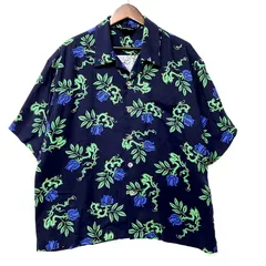 名作 unused ローズパターン 半袖シャツ size 2 名作 unused ローズパターン 半袖シャツ size 2 Rose Pattern S