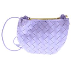 BOTTEGA VENETA (ボッテガヴェネタ) 22SS ミニサーディン イントレチャート ショルダーバッグ レザー パープル レディース