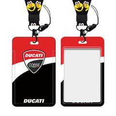 ★アウトレット★新品 MotoGP Ducati ドゥカティ レーシング カードケース 首かけ ストラップ 入館証 ICカード 紛失防止 オートバイ グッズB