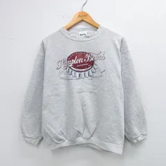 M/古着 TULTEX 長袖 スウェット メンズ 90s Hampton クルーネック 薄グレー 霜降り 25sep18 中古 スエット トレーナー トップス