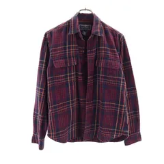 ポロスポーツ ラルフローレン チェック柄 長袖 シャツ M ネイビー×赤系 POLO SPORTS RALPH LAUREN レディース 【中古】  【230815】