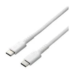 【新品・7営業日以内発送】エレコム ELECOM MPA-CCS20PNWH USB2．0ケーブル C－C、PD対応、高耐久 MPACCS20PNWH ホワイト Delivery対応 Power 認証品【沖縄離島販売不可】