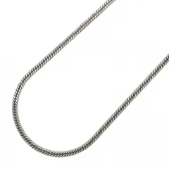 4khu086】喜平 ネックレス Pt850 プラチナ 6面 ダブル 45.5cm 23.5g  