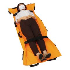 介護用品 災害時 担架オレンジ メッシュ生地 - メルカリ