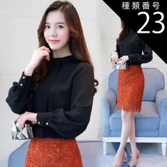 種類23：カーキ/M トップス シャツ ミディアム丈 袖あり 長袖 襟なし スタンドカラー シフォン かわいい 大人可愛い きれいめ シンプル 大人 上品 おしゃれ お洒落 アジアン エスニック エキゾチック 大人女子 ラフ セクシー エレガント とろみ感 無