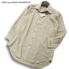【新品 未使用】 SISSY by KANSAI YAMAMOTO カンサイヤマモト 山本寛斎 長袖 ストライプ シャツ Sz.LL メンズ 大きいサイズ