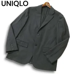 23SS★ UNIQLO ユニクロ 通年 感動ジャケット 2WAYストレッチ アンコン テーラード ジャケット Sz.L メンズ 灰 グレー