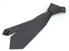 美品★GUCCI グッチ Gロゴ シルク100% ブラック ネクタイ