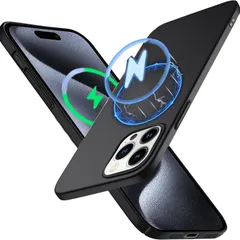 【数量限定】ケースMagsafe対応 薄型 マグネット搭載 用 iPhone 15 Pro 用 ケース iPhone15Pro PCマット質感 超軽量 黄変防止 指紋防 擦り傷防止 極薄 手触り良い 全面保護 超耐磨 耐衝撃カストラップホール付きアイフォン 1