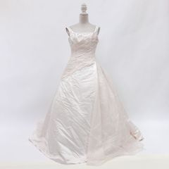 ウェディングドレス　中古　ピンクホワイト　11号TT　一部欠品あり　Aラインドレス　結婚式　演奏会　ステージドレス　撮影衣装　W-312