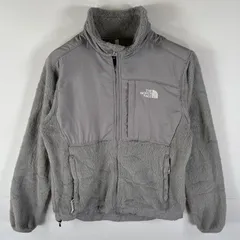 古着 ザ・ノースフェイス THE NORTH FACE フリースジャケット デナリジャケット フルジップ ボア ポーラテック ワンポイントロゴ刺繍 S  グレー系 レディース