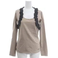 ポールカ PAULE KA フリルカットソー ロンT Uネック 長袖 S ベージュ /HS ■OSのサムネイル
