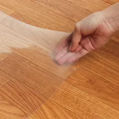 【質の高い日本製】Belca(ベルカ) 透明マット キッチンマット 90cm 幅90×奥行60×厚さ0.08cm クリア 保護マット キズ 汚れ 防止 お手入れ簡単 カットOK 床暖房対応 日本製 KM60-90-1E