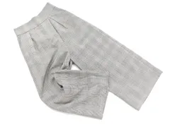 Jewel Changes ジュエルチェンジズ ユナイテッドアローズ ウール混 グレンチェック ワイド パンツ size36/グレー ◇■ レディース