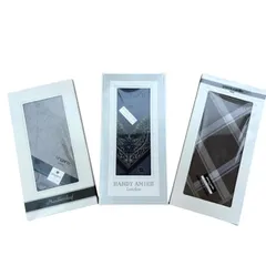 TL6 【未使用】メンズ　ブランドハンカチ　3枚セット　ungaro  pierre cardin HARDY AMIES  ウンガロ　ピエールカルダン　ハーディエイミス