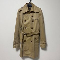 ☆758 バーバリーブラックレーベル トレンチコート 38 M ベージュ