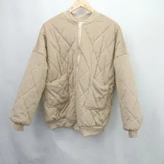 ◇ ⊇ PIANPIANFEI 中綿入り 長袖 コーデュロイジャケット サイズM ベージュ レディース E  【1506190008080】