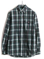 90s ラルフローレン チェック ボタンダウン フランネルシャツ POLO ポロ