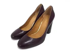 ■美品■ COACH コーチ レザー ヒール パンプス 表記サイズ 36 (約23.0cm) 靴 シューズ レディース ボルドー系 DK2136