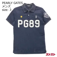 PEARLY GATES パーリーゲイツ 半袖ポロシャツ ニコちゃん ワッペン 3 ［240001800750］#
