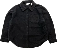 90s 00s Eddie Bauer ☆ エディーバウアー ダークグレー フリース シャツ レディース S 秋冬 保温 アメカジ 大人カジュアル 古着■ED291のサムネイル