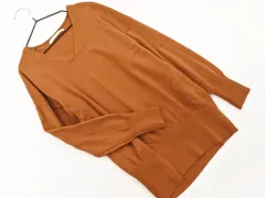 URBAN RESEARCH DOORS アーバンリサーチドアーズ ウール100% Vネック ニット セーター sizeONE/茶 ◇■ レディース