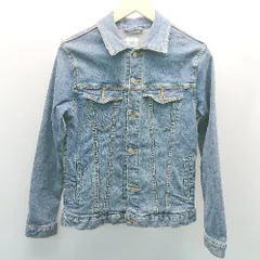 ◇ BROWNY STANDARD シンプル　ベーシック ストレッチ 前ボタン 長袖 デニム ジャケット Sサイズ ブルー レディース E  【1304210026768】