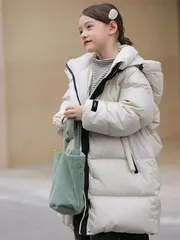子供服 ダウンコート ロングコート 子供 女の子 子供服 ダウンジャケット ジャケット アウター コート フード付き シンプル 冬服 保温 防寒 防寒対策 可愛い 秋冬 クリスマス 誕生日 プレゼント 韓国風 kubuqi09☆DZ10